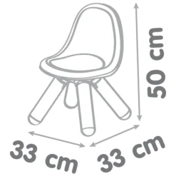 Smoby Kid Chaise Grise- Décoration De La Chambre