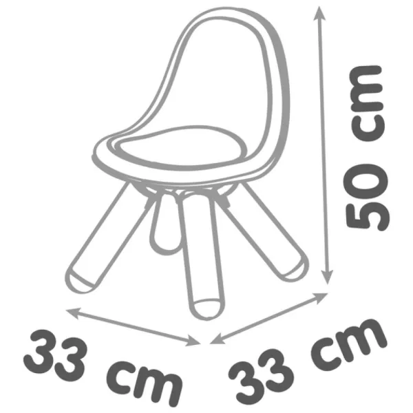 Smoby Kid Chaise Interieure / Exterieure - Verte- Tables Et Chaises De Jardin