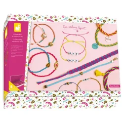 Janod Kit Creatif - 13 Bracelets De L'Amitie A Creer- Mode, Bijoux, Décoration, Cosmetiques