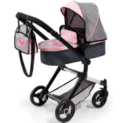 LOVE BEBE Accessoires Poupons|Landau Combine 2 En 1 -68 Cm