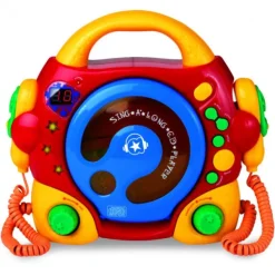 Music Star Lecteur Cd 2 Micros- Micros Et Karaoké