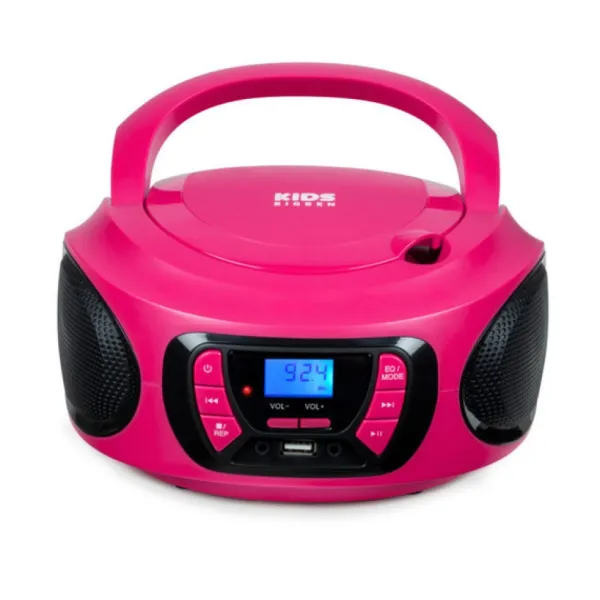 Bigben Lecteur Cd Portable Rose- Enceintes Bluetooth Et Casques Audio