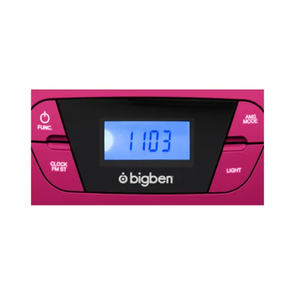 Bigben Lecteur Cd/Usb Portable Lumineux Rose- Enceintes Bluetooth Et Casques Audio