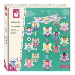 Janod Les Ateliers Déco - Mobile Fees- Découpage, Collage, Pliage