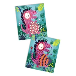 Janod Les Ateliers Du Calme - Mosaiques Dinosaures- Mosaïque, Sable Et Paillettes