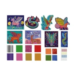 Janod Les Ateliers Du Calmes - Mosaiques Creatures Fantastiques- Mosaïque, Sable Et Paillettes