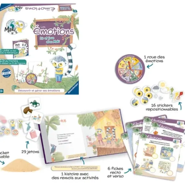 Ravensburger Découvrir Le Monde|Lis Et Joue Avec Maki - Les Emotions