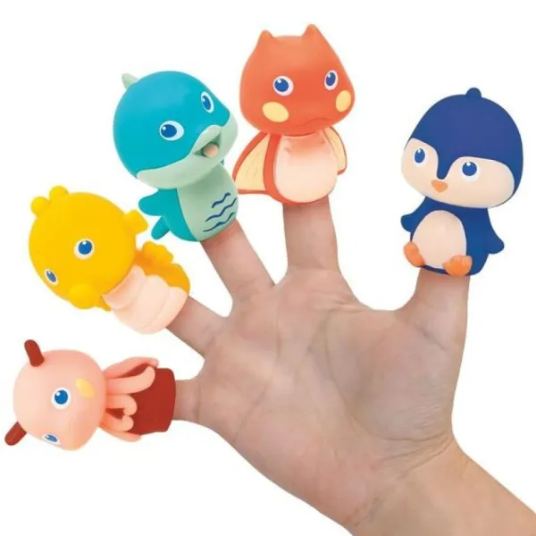 Ludi Livre De Bain Avec 5 Marionnettes- Jouets Pour Le Bain