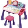 VTech Magi Bureau Interactif 4 En 1 Rose- Tableaux, Ardoises