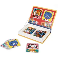 Janod Premiers Apprentissages|Magneti'Book - Mix And Match - Les Animaux