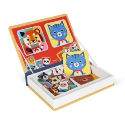 Janod Premiers Apprentissages|Magneti'Book - Mix And Match - Les Animaux