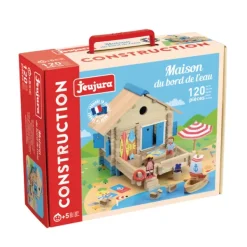 Jeujura Maison Du Bord De L'Eau En Bois 120 Pieces- Planchettes Et Construction En Bois