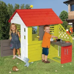 Smoby Maison Nature Et Cuisine D'Ete- Cabanes Et Maisonnettes
