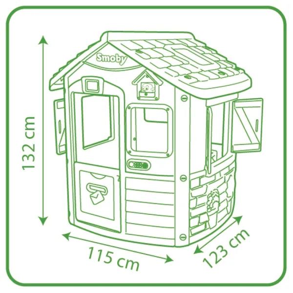 Smoby Maison Neo Jura Lodge- Cabanes Et Maisonnettes
