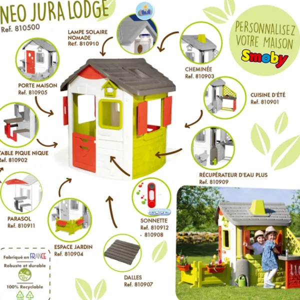 Smoby Maison Neo Jura Lodge- Cabanes Et Maisonnettes