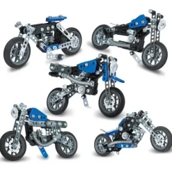 Meccano - Moto 5 Modeles- Meccano, Engrenages