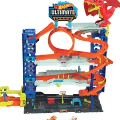 Mattel Garages Et Circuits|Mega Transporteur Dino - Hot Wheels