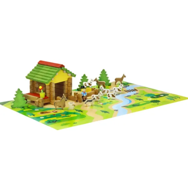 Jeujura Mon Premier Chalet Dans La Montagne En Bois- Planchettes Et Construction En Bois