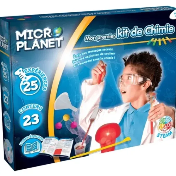 Microplanet Jeux Scientifiques|Mon Premier Kit De Chimie - 25 Experiences Scientifiques