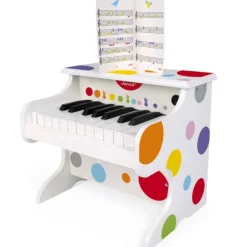 Janod Mon Premier Piano Electronique En Bois- Instruments De Musique
