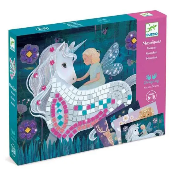 Djeco Mosaiques Le Monde Enchante- Mosaïque, Sable Et Paillettes