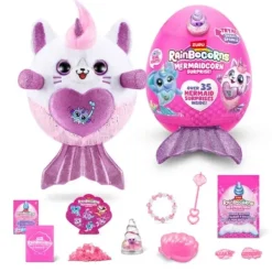 Zuru Peluches Animaux Et Autres|Oeuf Surprise Rainbocorns Mermaidcorn