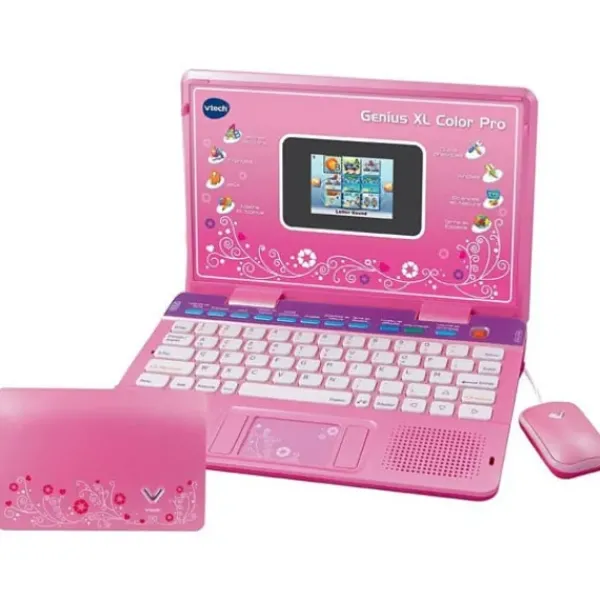 VTech Ordinateurs Et Jeux Interactifs|Ordinateur Genius Xl Color Pro Bilingue Rose