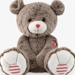 Kaloo Ours En Peluche|Ours Cacao Medium Rouge 30 Cm