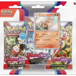 Asmodée Cartes À Collectionner|Pack Pokemon Ecarlate Et Violet - 3 Boosters