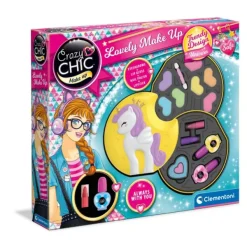 Clementoni Palette De Maquillage Licorne - Crazy Chic- Coiffure & Maquillage