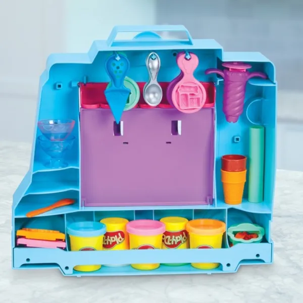 Play Doh Pate A Modeler - Le Marchand De Glace Ambulant Play-Doh- Pate À Modeler, Modelage Et Gravure