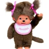 Bandai Peluches Animaux Et Autres|Peluche Monchhichi Fille Rose