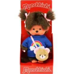 Bandai Peluches Super-héros Et Personnages|Peluche Monchhichi Sac Bandouliere