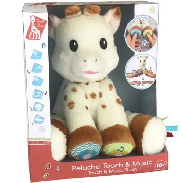 Vulli Peluche Sophie La Girafe Touch And Music- Coffret Cadeaux, Naissance