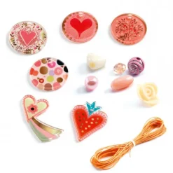 Djeco Perles Fantaisies Coeurs- Perles