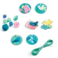Djeco Perles Fantaisies Oiseaux- Perles