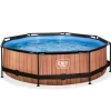 Exit Toys Piscine Wood 300 X 76 Avec Pompe Filtrante- Bouées Jeux Gonflables Et Piscines