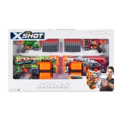 Zuru Pistolets Xshot Skins - Pack De 4- Nerf Et Jeux De Tirs