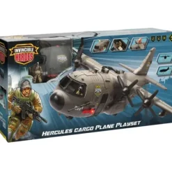 Invincible Heroes Avions Radiocommandés|Porte-Avions 5 Véhicules Et Accessoires + Effets Sonores - 76 Cm