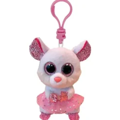 TY Peluches Porte-clés|Porte-clés Beanie Boo'S Nina La Souris