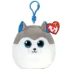 TY Peluches Porte-clés|Porte-clés Chien En Peluche - 8 Cm