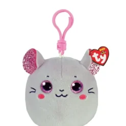 TY Peluches Porte-clés|Porte-clés Peluche Squish Clip Catnip