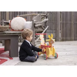 Janod Porteur En Bois Lama- Porteurs & Jouets À Bascules