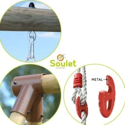 Soulet Portique En Bois Arthur- Balancoires Et Portiques