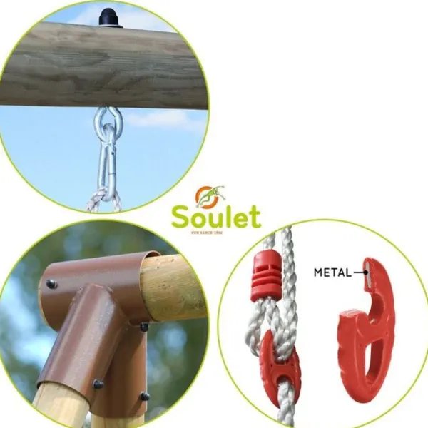 Soulet Portique En Bois Arthur- Balancoires Et Portiques