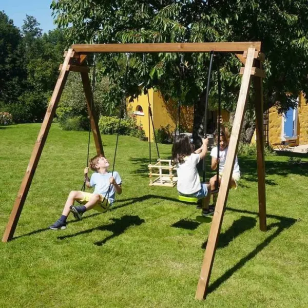 Soulet Portique En Bois Pierre- Balancoires Et Portiques