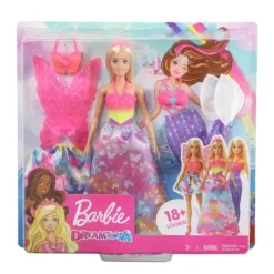 Mattel Barbie Et Poupées Mannequin|Poupee Barbie Dreamtopia Et Ses 3 Tenues