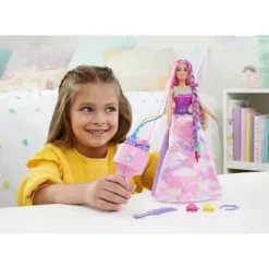 Mattel Barbie Et Poupées Mannequin|Poupee Barbie Dreamtopia Tresses Magiques A Coiffer
