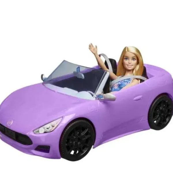 Mattel Barbie Et Poupées Mannequin|Poupee Barbie Et Sa Voiture Decapotable