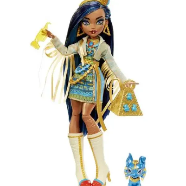 Mattel Poupées|Poupee Cleo De Nile Et Son Animal De Compagnie - Monster High